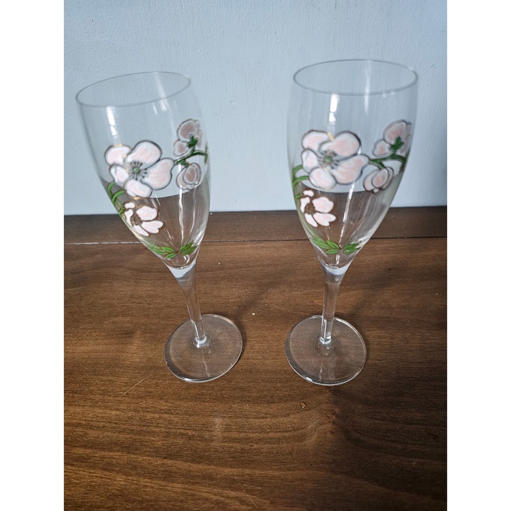 Perrier Jouet Champagne Glasses‎ Set of 2